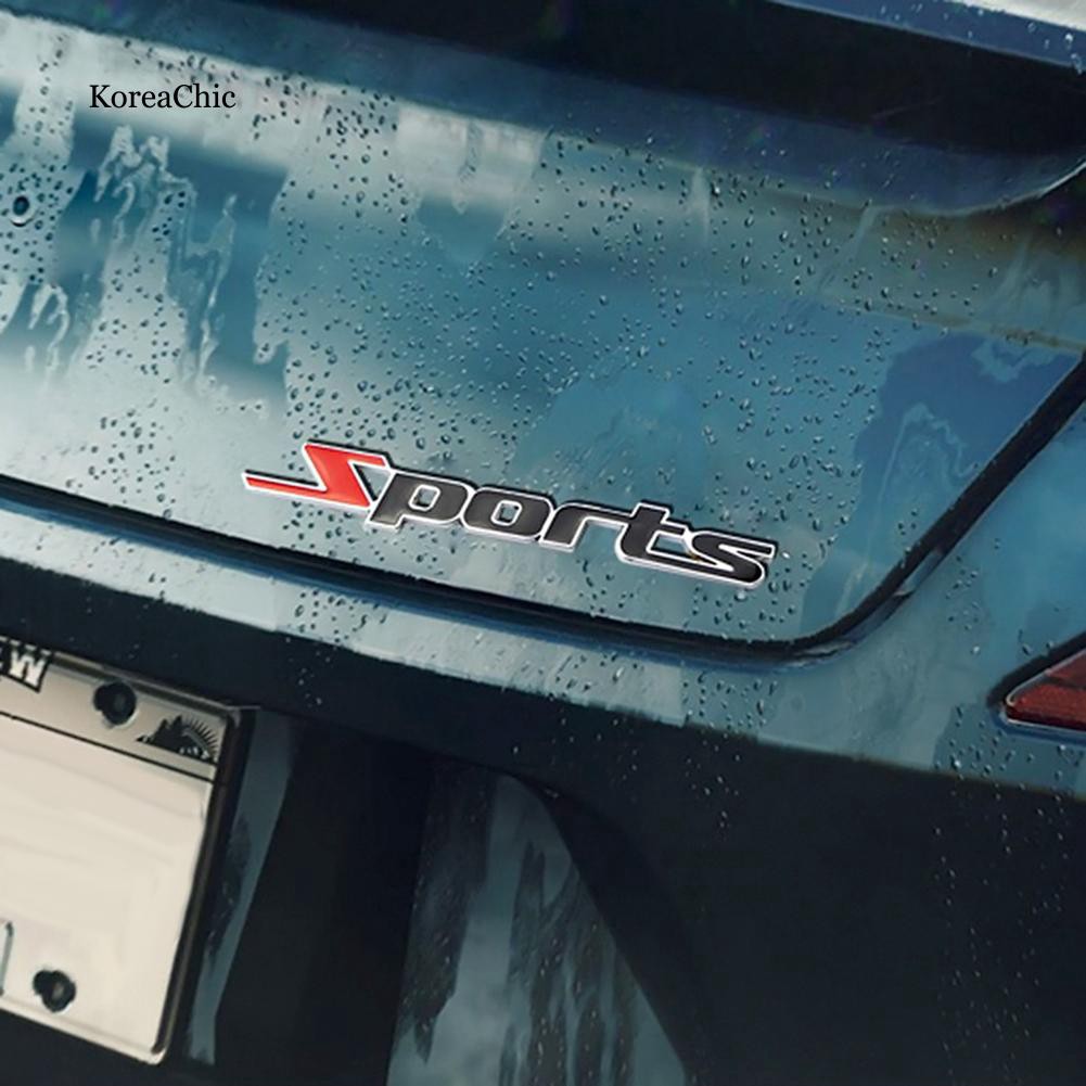 Miếng dán logo trang trí xe hơi 3D kim loại thời trang