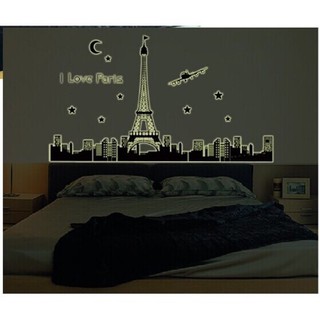 Decal dán tường thành phố Paris