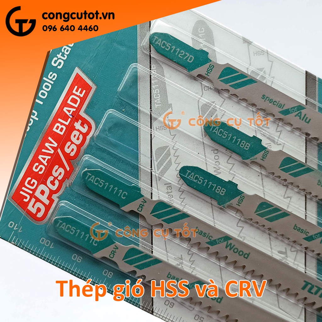 Bộ Lưỡi Cưa Lọng 5 Chi Tiết Total - TAC51051