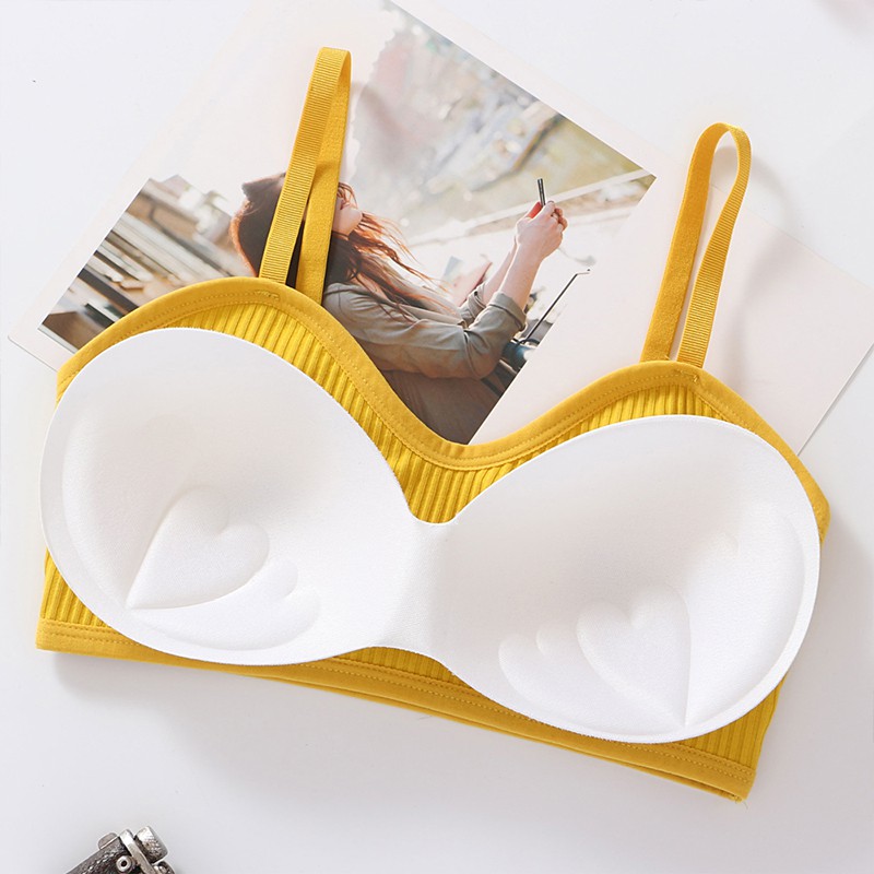 Áo Lót Bra Nữ Cotton Gân Tăm Đệm Mỏng kô Gọng Tôn Dáng BR12 | BigBuy360 - bigbuy360.vn