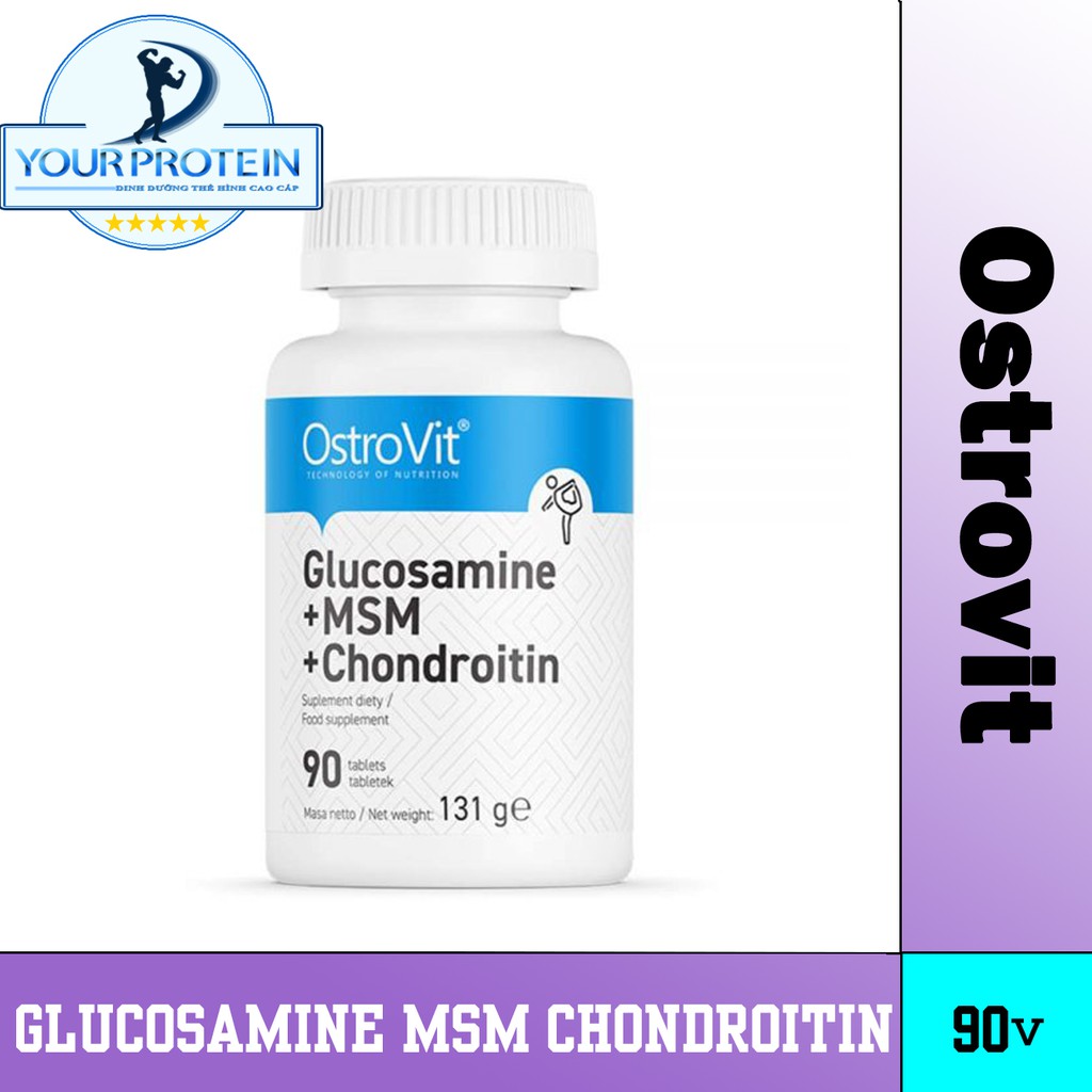 Ostrovit Hỗ Trợ Sụn Khớp Glucosamine + MSM + Chondroitin