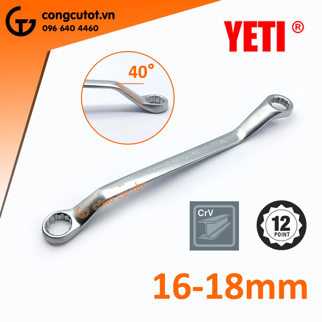 Cờ lê 2 đầu vòng Yeti