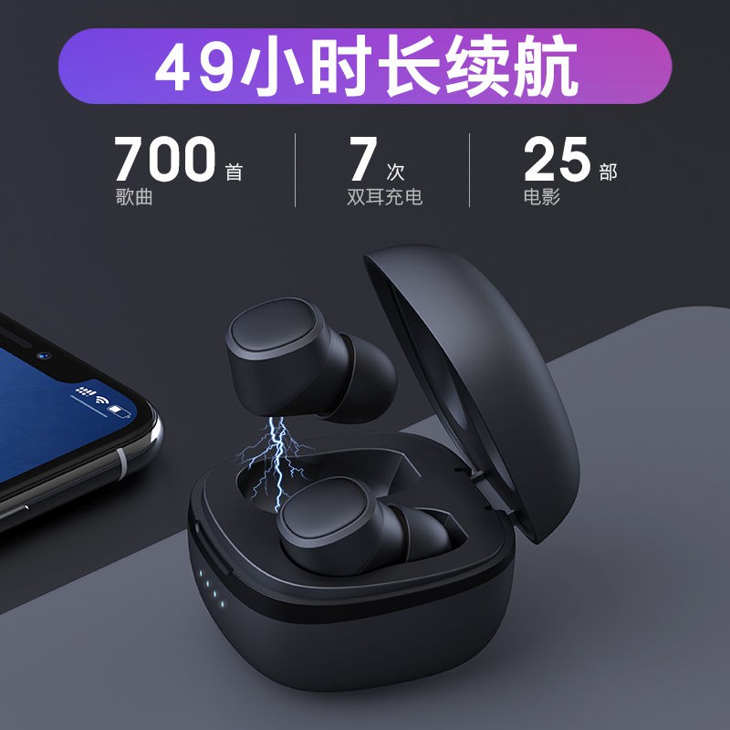 Tai Nghe Bluetooth Nhét Tai Mini T1X Cho Vivo / Iphone / Huawei / Xiaomi / Oppo