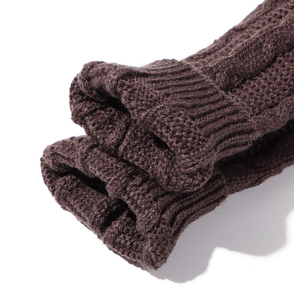 Găng Tay Dệt Kim Hở Ngón Giữ Ấm Nhiều Màu Thời Trang Mùa Đông Cho Nữ