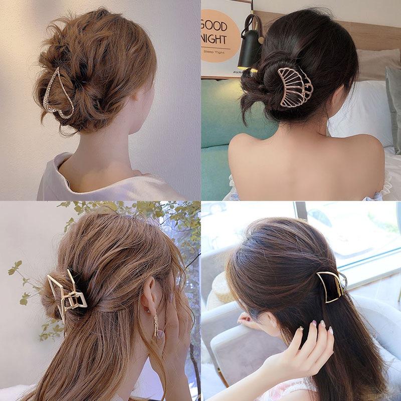 Kẹp gắp tóc đính ngọc trai nhân tạo kiểu dáng thời trang cho nữ