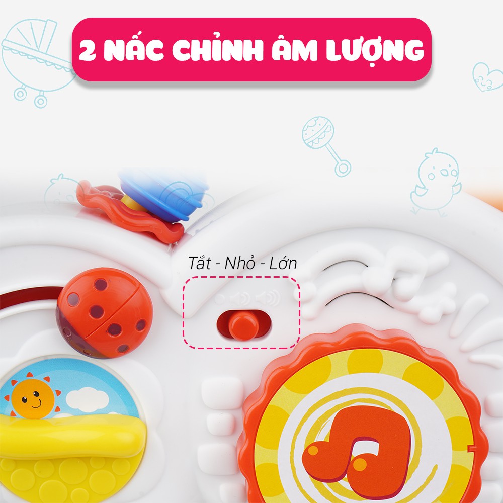 Kệ Chữ A đồ chơi đa, treo thành cũi có nhạc 3 in 1 hình động vật Winfun 0853 - Đồ chơi cho bé sơ sinh tới 1 tuổi