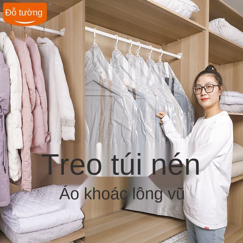 Du Tuo treo xuống áo khoác túi nén chân không lưu trữ quần chăn bông gia dụng chống ẩm cực lớn có khí