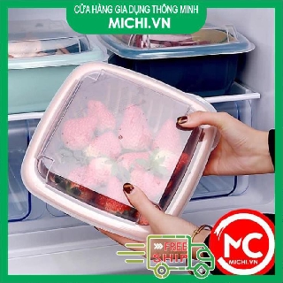 [GIÁ SỐC] Bộ rổ nhựa kèm chậu có nắp đậy