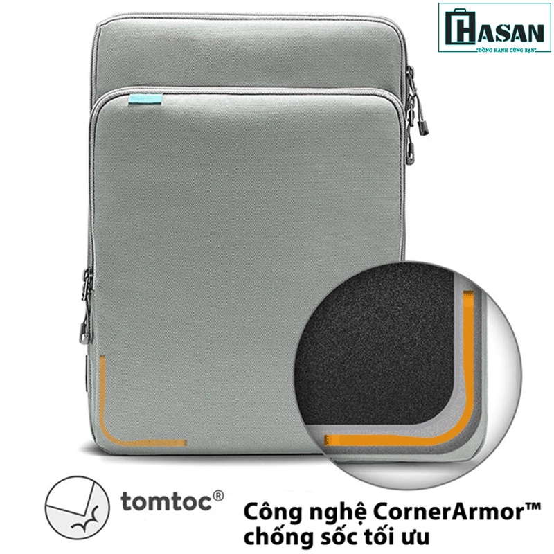 Túi chống sốc chính hãng TOMTOC (USA) 360° Protection Premium - H13-C01 cho Macbook 13.5-14 inch/Microsoft Surface Lapto