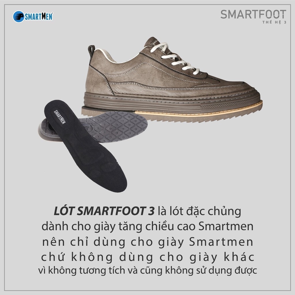 Lót giày SMARTFOOT SMARTMEN thế hệ 3 Mới