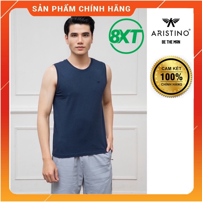 áo thun nam sát nách, áo tank top [ARISTINO] tông màu cơ bản, toát lên vẻ nam tính mạnh mẽ - ATTR04