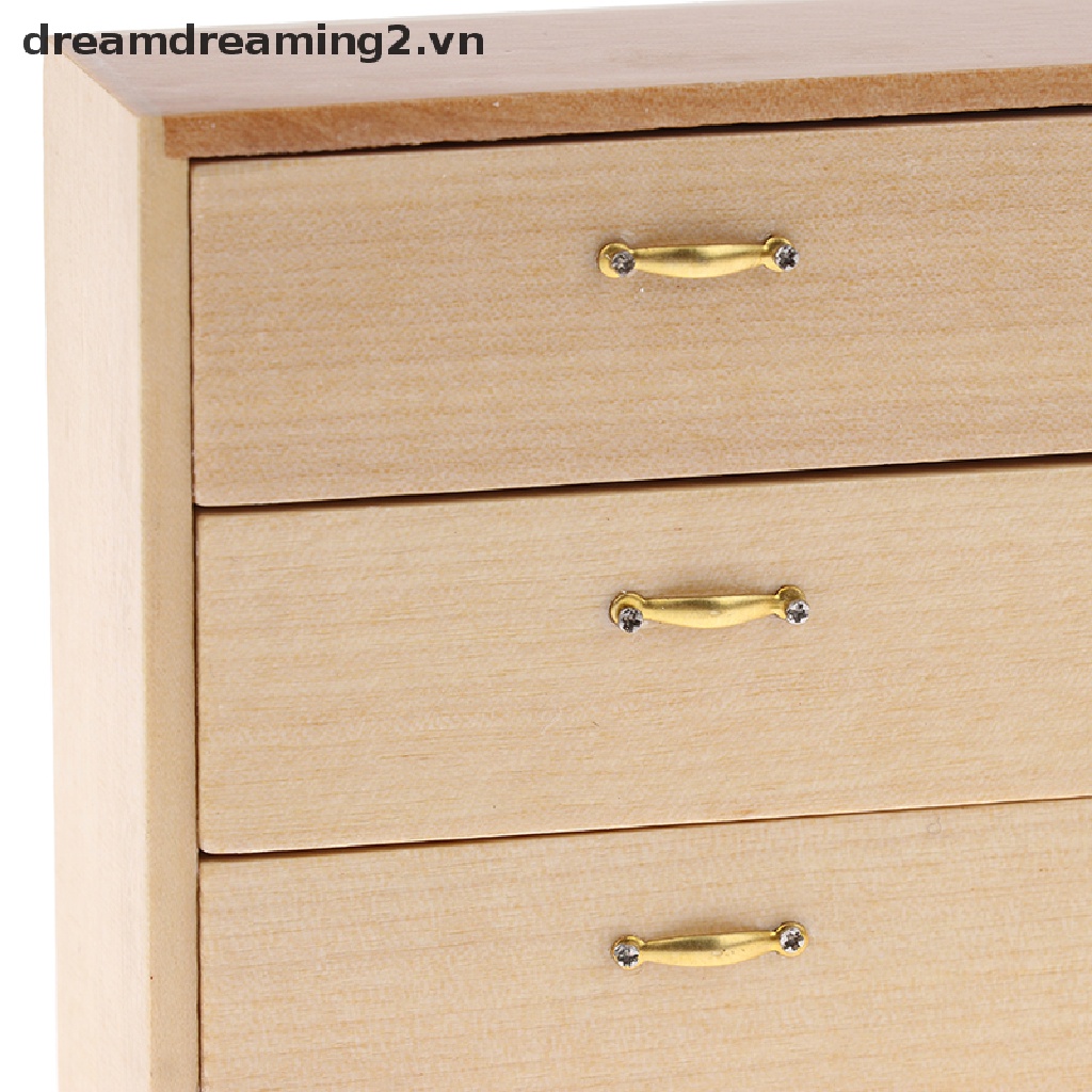 Kệ Gỗ Trang Trí Nội Thất Cho Nhà Búp Bê Tỉ Lệ 1: 12