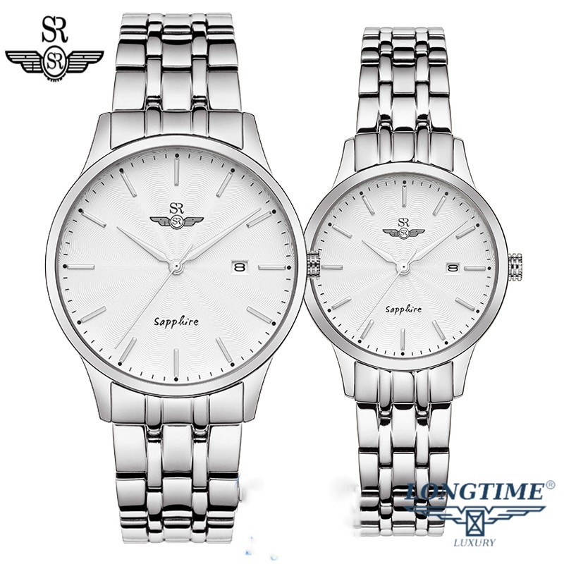 Đồng Hồ Đôi SRWATCH Couple SR SG1076.1102TE Mặt Kính Sapphire ,Bảo Hành 5 Năm Toàn Quốc