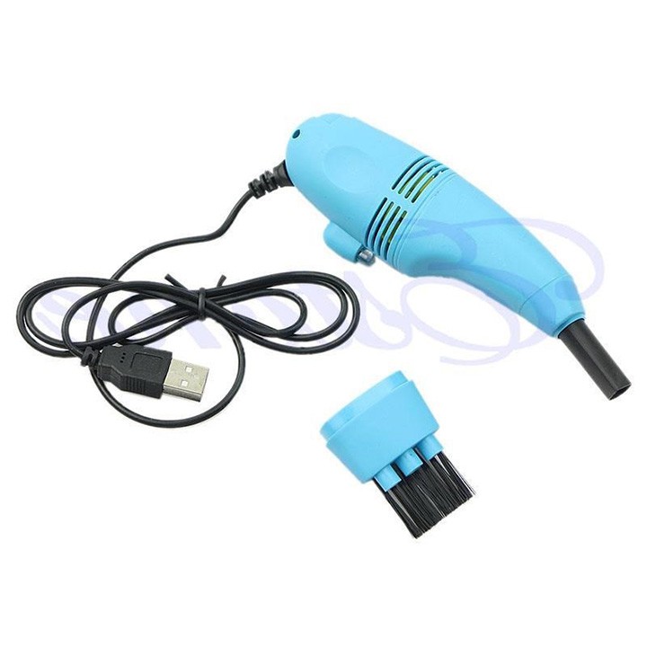 Máy hút bụi bàn phím mini cổng USB vệ sinh máy tính pc laptop Tặng kèm đầu bàn chải youngcityshop 30.000