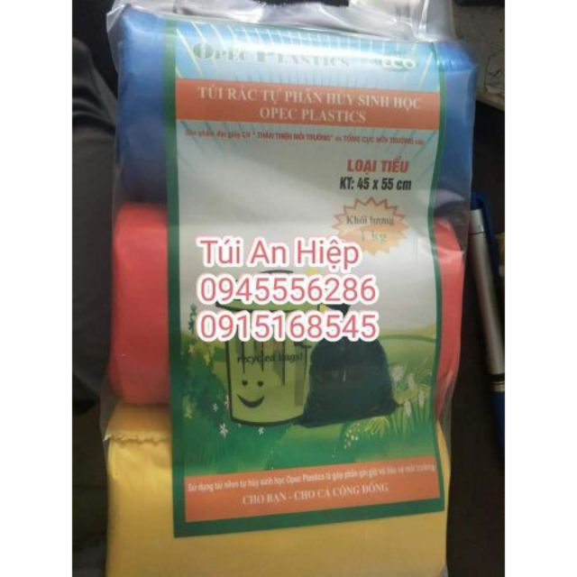 Túi rác tự hủy, không mùi, mỏng dai | Biodegradable garbage bags (1kg)