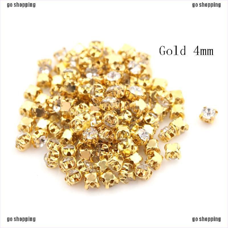 {go shopping}100pcs Mini Doll Crystal Rhinestone Rhinestones DIY Garment Sewing Clothes Accessories