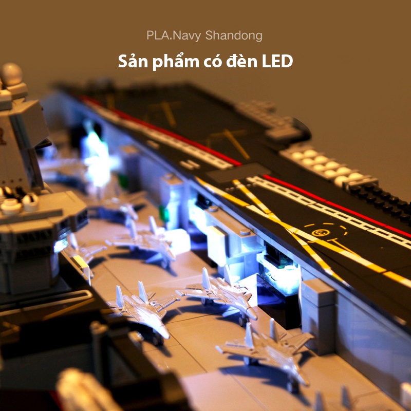 Đồ chơi lắp ráp Tàu sân bay Sembo Block 202001 - Xếp hình thông minh PLA. Navy Shandong - Mô hình thông minh 3010 mảnh
