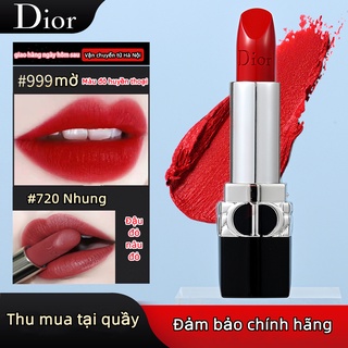 [Giao ngay tại Hà Nội] Son Môi Dior Brilliant Blue Gold Velvet 999/720, Matte 888, Satin 028