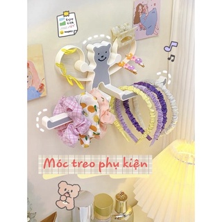 [Sẵn Full Màu] Giá móc treo phụ kiện dây buộc tóc kẹp tóc mỹ phẩm dễ thương decor bàn học phòng ngủ xinh xắn