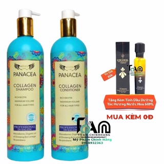 Bộ Dầu Gội Dầu Xả Panacea Collagen 475ml - Siêu Phẩm phục hồi dưỡng tóc