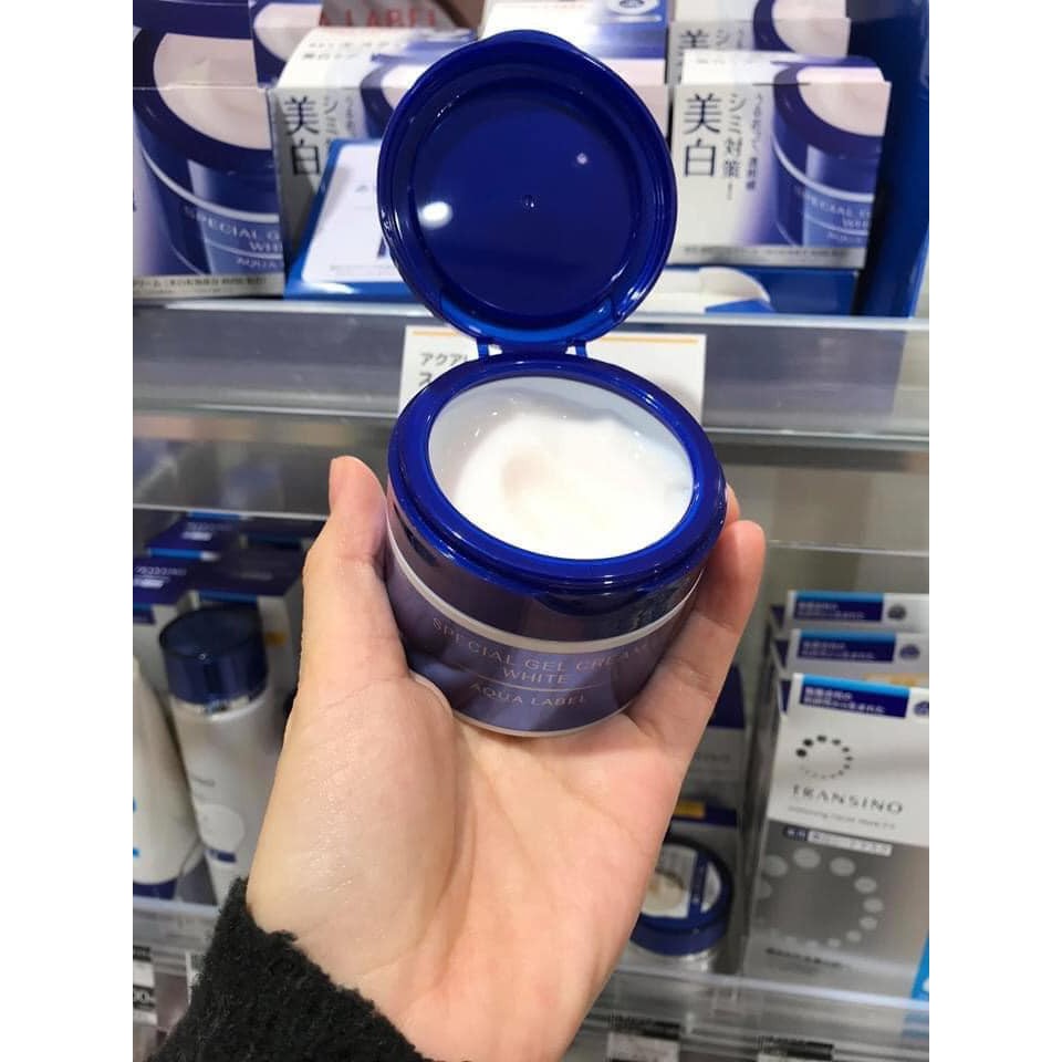 Kem dưỡng trắng da 5 trong 1 Shiseido Aqua Label Special Gel Cream White - 90g [Hàng Nội Địa Nhật]