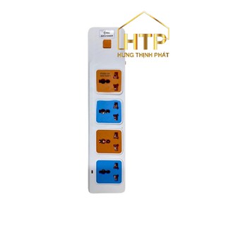 Ổ cắm nối dài CES10405 [HÀNG CHÍNH HÃNG] dây dài 5m, 4 lỗ 3 chấu, nhựa PP chống cháy