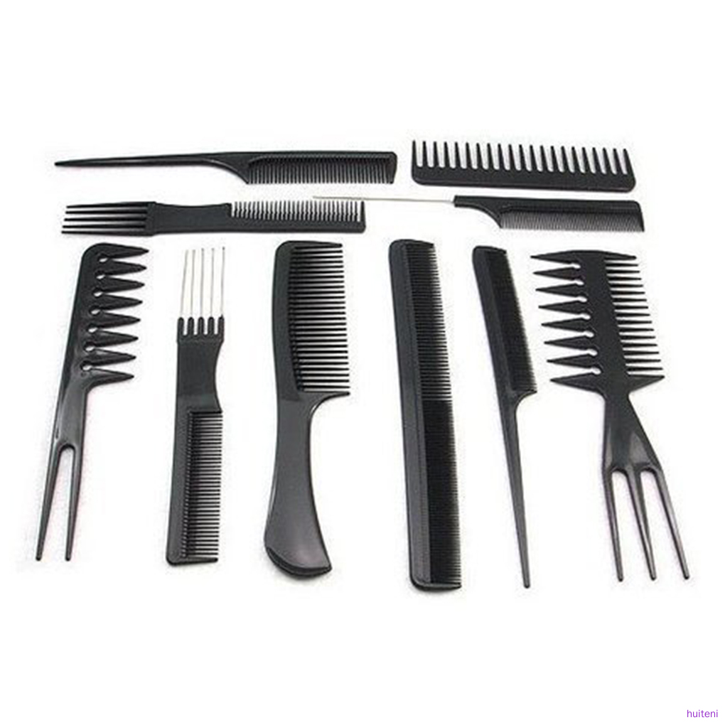[Hàng mới về] Set 10 Lược chải tạo kiểu tóc chuyên nghiệp