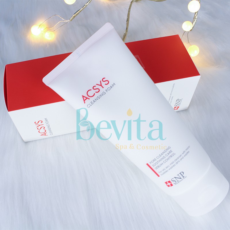 [Ngăn Ngừa Mụn Hiệu Quả] Sữa rửa mặt cho da mụn SNP ACSYS Cleansing Foam 180g, sữa rửa mặt da nhờn - Bevita | BigBuy360 - bigbuy360.vn