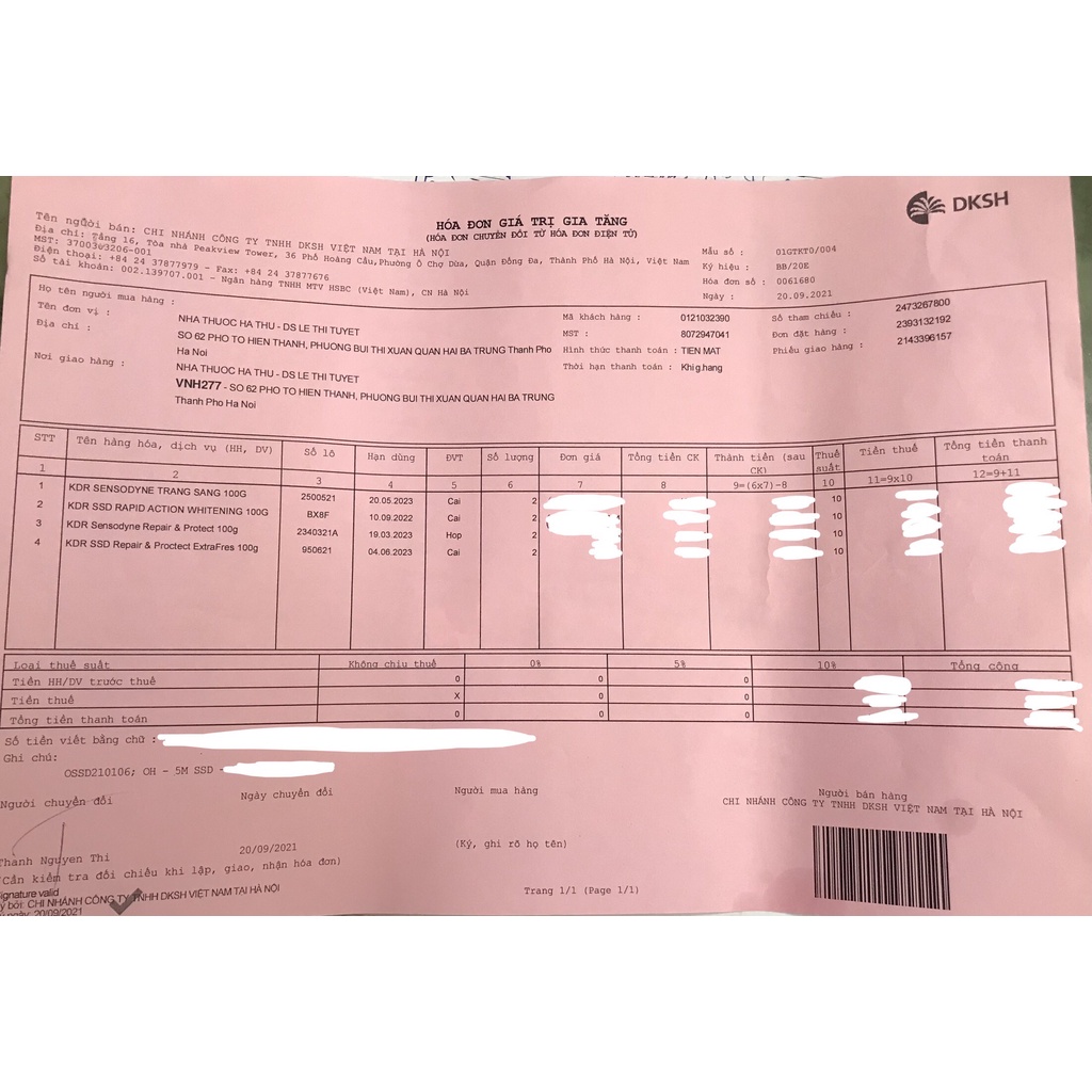 Kem đánh răng Sensodyne các loại