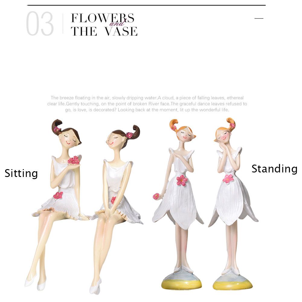 Set 2 mô hình thiên thần mini bằng nhựa Resin trang trí bánh kem | BigBuy360 - bigbuy360.vn