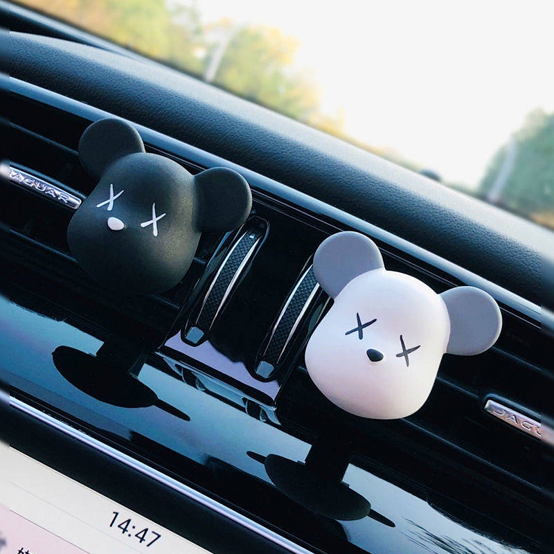 Phụ kiện trang trí khuếch tán tinh dầu/ nước hoa hình gấu dễ thương cho xe hơi