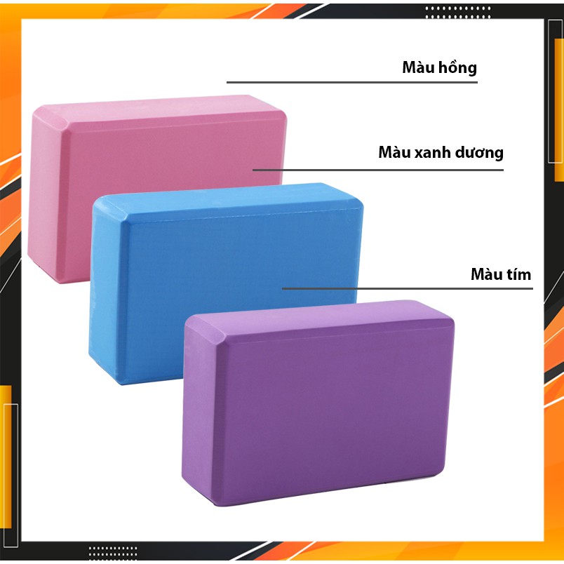 Gạch tập yoga cao cấp, dụng cụ tập Yoga tại nhà Chính Hãng Eros Store