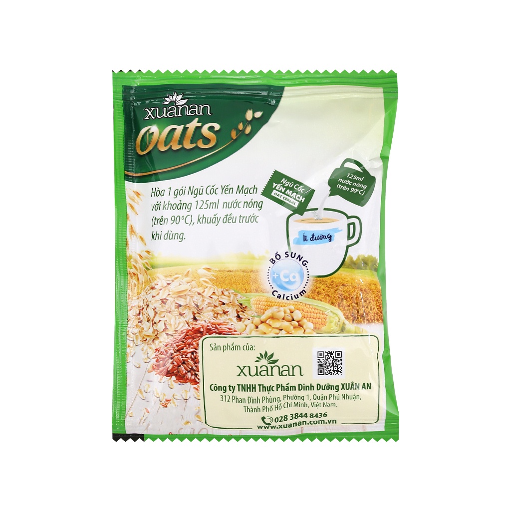 [ HCM Giao Hỏa Tốc] Ngũ Cốc Dinh Dưỡng Yến Mạch Xuân An Bịch 400g (16 gói x 25g)