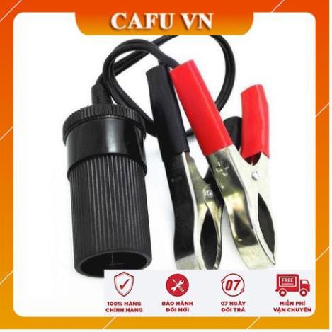 Tẩu kẹp ắc quy tẩu kẹp chuyển đổi đầu cái xe hơi ô tô tiện dụng dài - CAFU VN