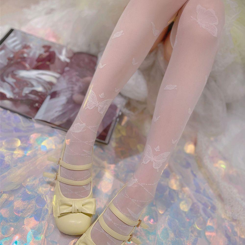 Vớ Dây Chéo Mỏng Phong Cách Harajuku JK Dễ Thương Dành Cho Bạn Gái