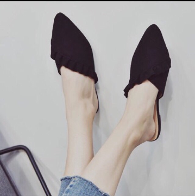 Giày sục đế bệt da lộn | BigBuy360 - bigbuy360.vn