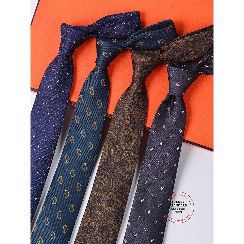 Cà Vạt Nam Bản Trung Masteri Bản Tiêu Chuẩn 7cm dòng Cao Cấp có Hộp Túi Giấy đồng bộ Hàng Mới Về cho mùa Thu Đông 2021