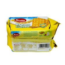 Bánh quy ROMA Cream Crackers lạt dành cho người ăn kiêng hộp 135g