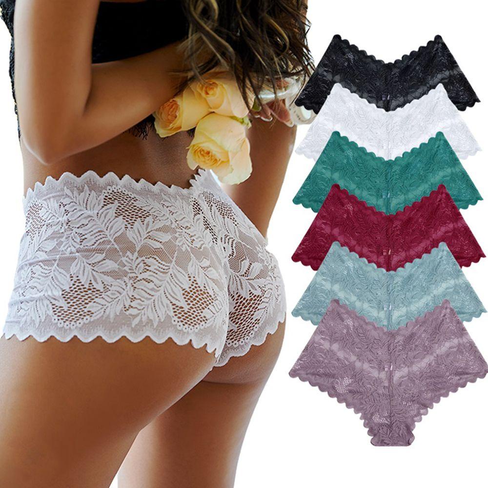 Quần Lót Nữ Chất Cotton Phối Lưới Thoáng Khí Lưng Cao