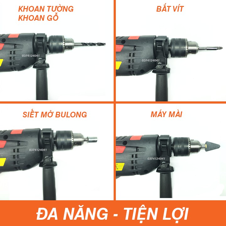 Máy khoan đa năng 2000w - TẶNG Phụ kiện - Máy Khoan bê tông, tường, bắt vít, gỗ, kim loại, gạch, siết bulong