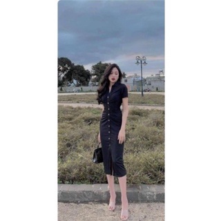 ĐẦM BODY NÚT XẺ TÀ BIGSIZE 55-90kg