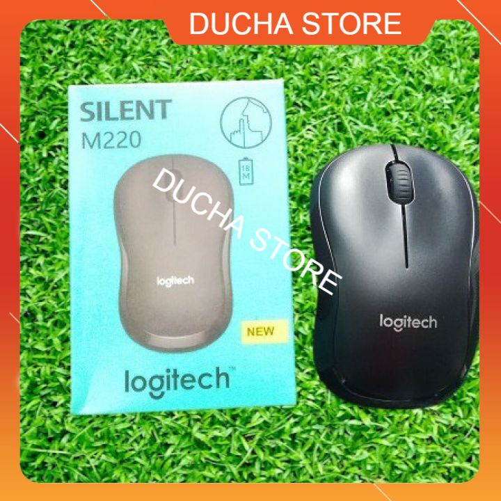 Free shipChuột không dây Logiteche  M220 Silent - giảm ồn, USB, pin 1.5 năm, phù hợp PC/Laptop