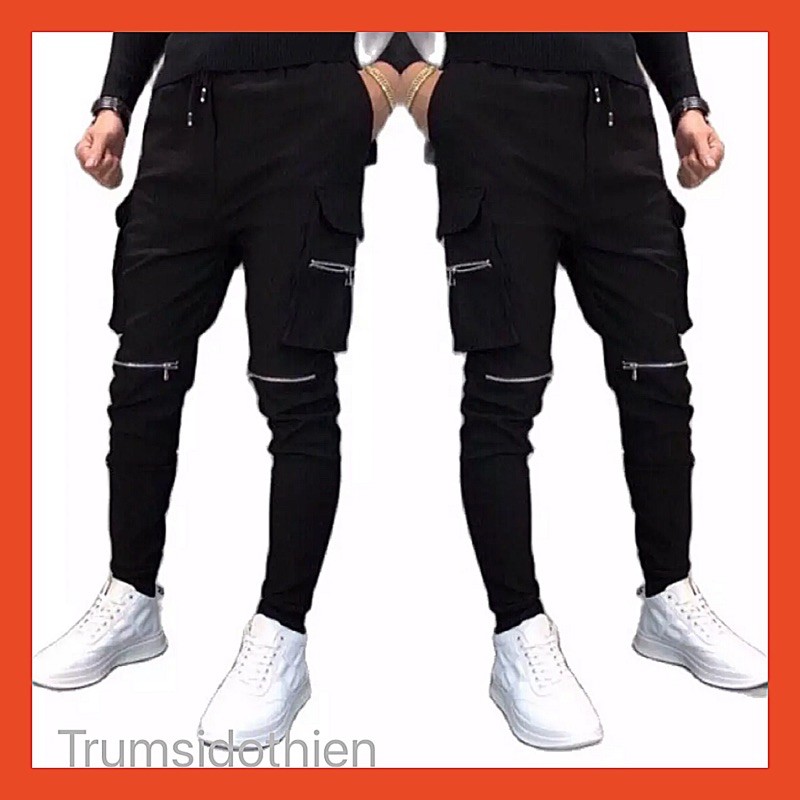 Quần jogger kaki túi hộp khoá gối siêu chất ( mẫu mới) Q090