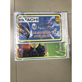 Miếng dán tủ lạnh Hitachi - Tem dán tủ lạnh Hitachi (mẫu 1)