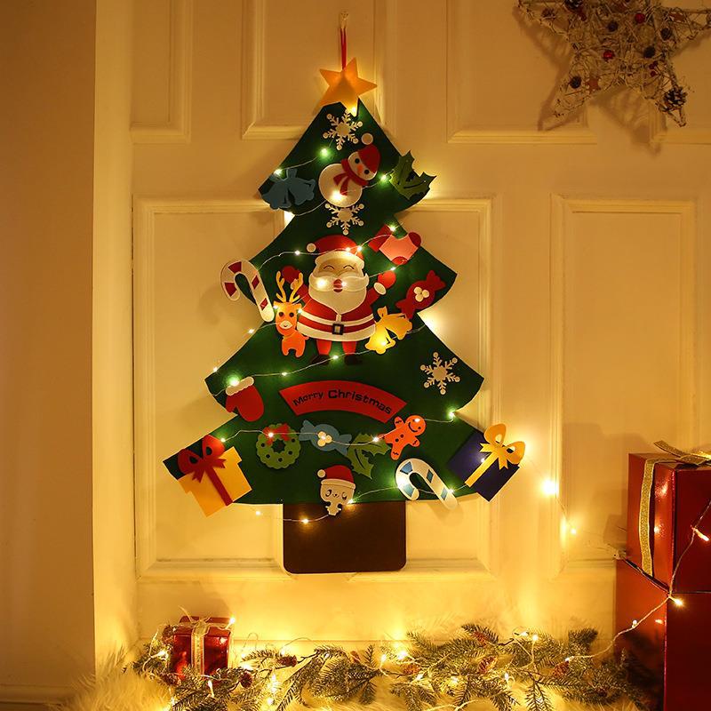 Cây Thông Giáng Sinh Có Đèn LED Trang Trí DIY