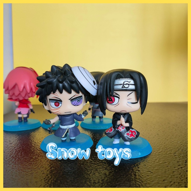Mô hình Naruto - 6 mẫu tùy chọn: Kakashi Uchiha Sasuke Sakura Naruto lục đạo Uchiha Obito Uchiha Itachi - Cao 7cm