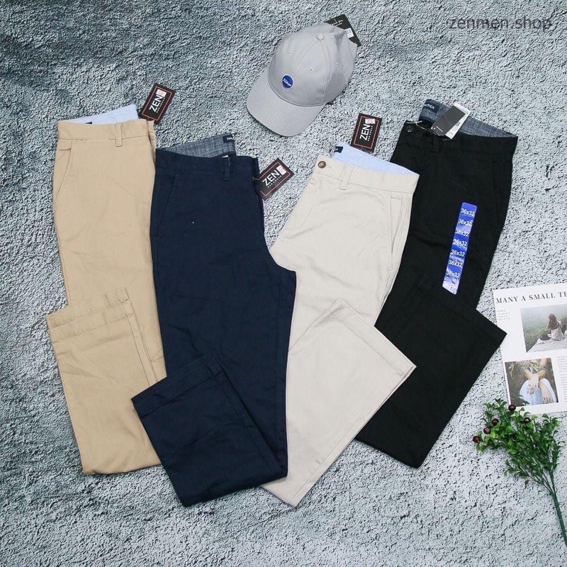 Quần kaki nam Nautica xuất dư xịn chất mịn co dãn