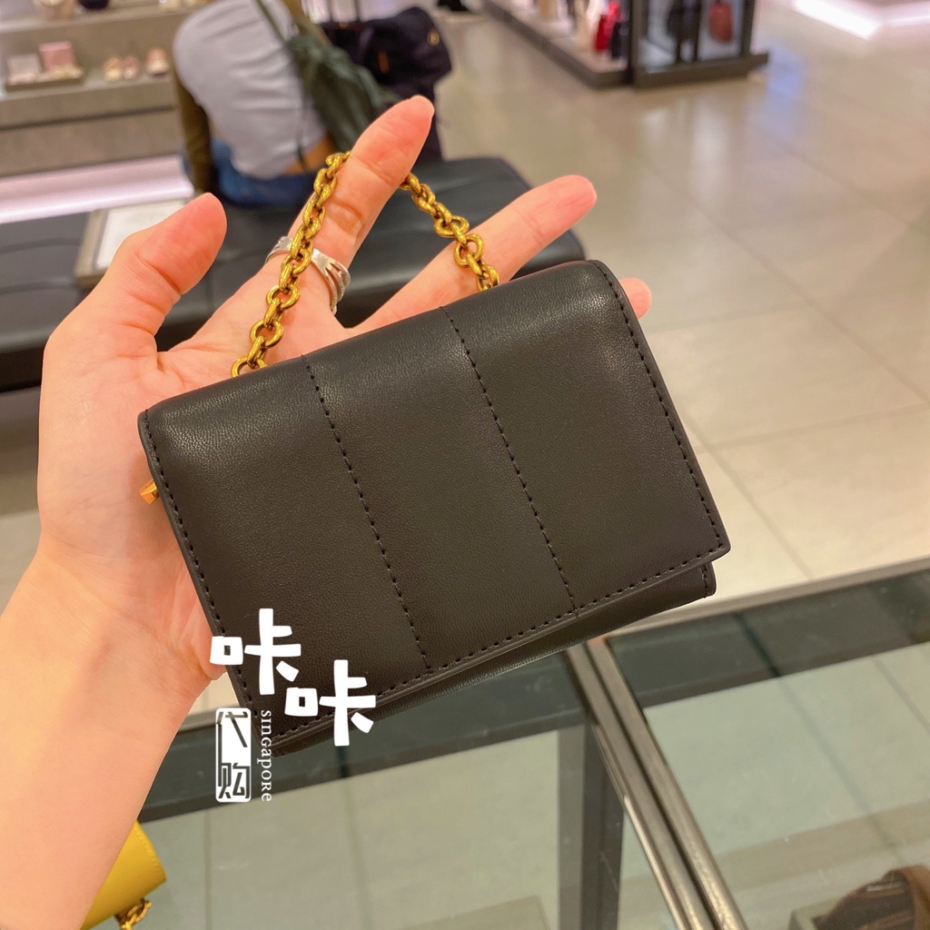 Túi Nữ Phong Cách Mới10770534 Ví Ngắn Cầm Tay Thiết Kế Dây Xích Nhồi Bông Cho Nữ