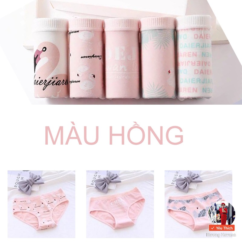 Quần lót nữ cotton HAVANA họa tiết chủ đề hồ thiên nga - freesize - quần chip nữ dễ thương nhất FLQ45