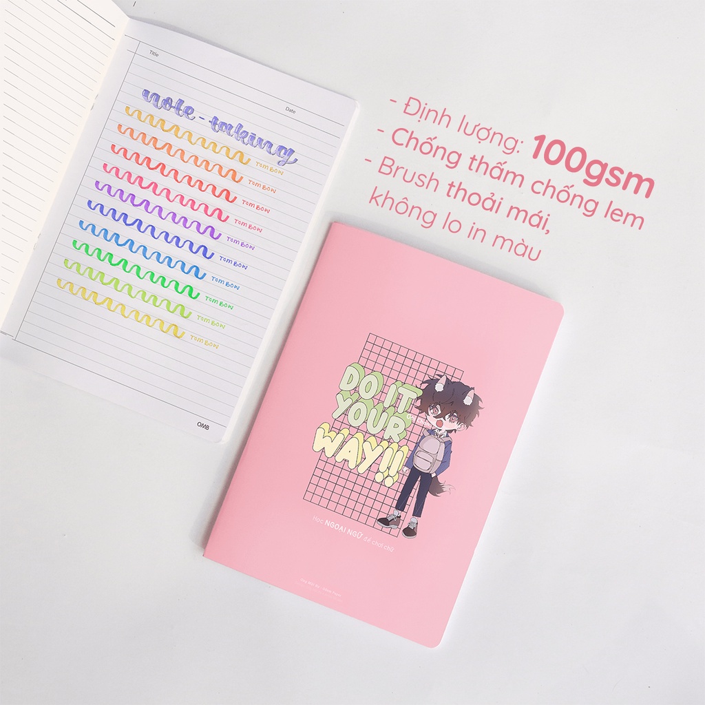 Vở ruột kẻ ô 100 gsm - Theo Môn Học 80 Trang - Bìa Hóa Học - Ong Mặt Bự